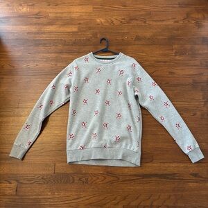 Denim & Flower Men’s Large Christmas Sweater Dabbing Santa Design